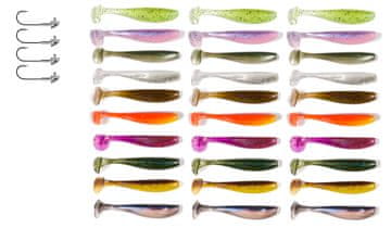 Fish Set od 24 spinning varalica poput KEITECH ZK7-017-30