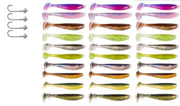 Fish Set od 24 spinning varalica poput KEITECH ZK7-018-30