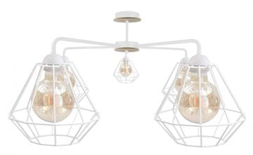GH Stropna lampa 5xE27 FOSKAL BIJELO DRVO