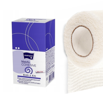 Matopat Kohezivni zavoj 6 cm x 4 m elastični samoljepljivi Matofix Cohesive 1 kom