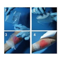 KIKGEL Sterilni Aqua-gel hidrogel zavoj, pribor za prvu pomoć za rane i opekline, 1 pakiranje