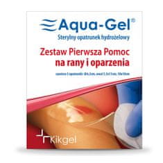 KIKGEL Sterilni Aqua-gel hidrogel zavoj, pribor za prvu pomoć za rane i opekline, 1 pakiranje