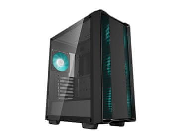 DEEPCOOL Kućište za računalo DeepCool CC560 V2, ATX, LED, kaljeno staklo, crno