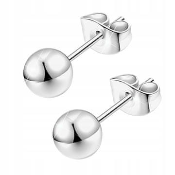 Kolczyki Srebrne Kule Kulki 3mm 4mm 5mm Sztyfty Klasyczne Wkrętki