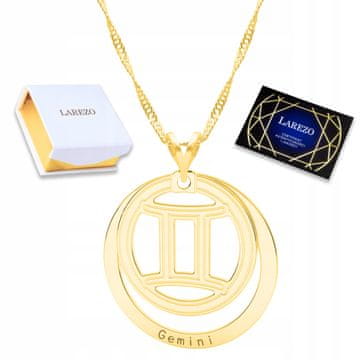 Zlatna ogrlica Zodijak Blizanci Znak Blizanci Horoskop Astrologija 925
