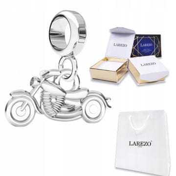 Zawieszka Srebrna Wisząca z Motorem Motocykl Harley Motorbike SREBRO 925