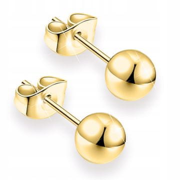 Zlatne kuglice Zlatne kuglice Naušnice Klasične naušnice 3mm 4mm 5mm SREBRO 925