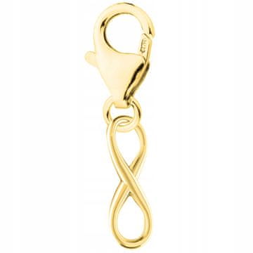 Zlatni privjesak Infinity Infinity SREBRO 925