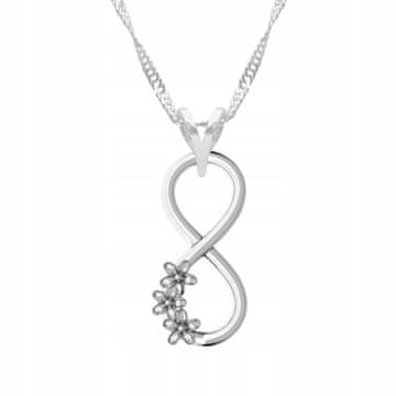 Srebrna ogrlica Infinity Infinity srebro 925