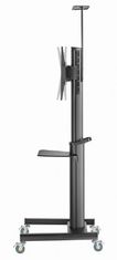 Gembird TVS-70T-02 Aluminijski podni stalak za TV s kotačima 37"-70" Crni