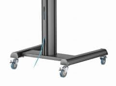 Gembird TVS-70T-02 Aluminijski podni stalak za TV s kotačima 37"-70" Crni