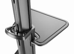 Gembird TVS-70T-02 Aluminijski podni stalak za TV s kotačima 37"-70" Crni