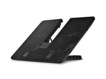 DEEPCOOL Stalak za hlađenje laptopa do 17.3" DeepCool U PAL, 2x tihi ventilator