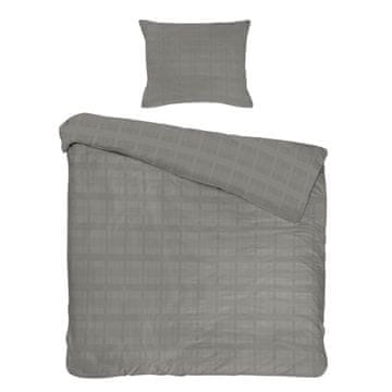 Darymex Pamučna posteljina 140x200 Marsela Premium saten - sivi saten