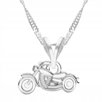 Srebrna ogrlica s motivom motocikla Harley Motor Motocikl 925 SREBRO