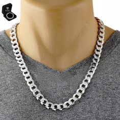 DEBELI LANAC Srebrni muški lanac 925 SREBRO 10mm/60cm oklopljeni