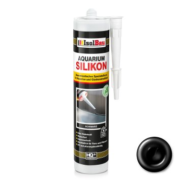 IsolBau crni silikon za akvarij 1 x 300ml