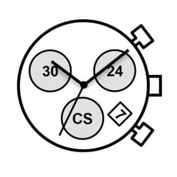 MEHANIZAM JS05 datum 4.5 Mvt. JS05 12 1/2``` DATUM4.5 SC ŠTOPERICA 3 OKA 24H SEC 30MIN Kvarc (364 | SR621SW)