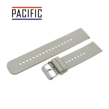 Pacific SILIKONSKI REMEN 18 MM U27 svijetlo siva srebrna kopča