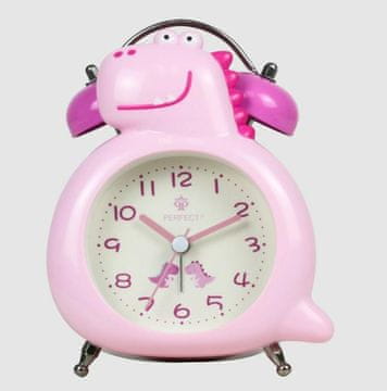 Perfect DJEČJI KVARCNI ALARMNI SAT TB-13901 DINO PINK