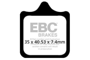 EBC FA322/4HH ojačane kočione pločice (set za 1 disk)