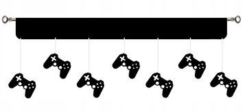 Moderne zavjese PANEL jastučići GAME GAMER za mlade igrače GRA 200
