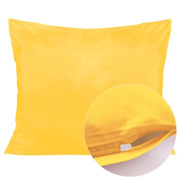 Darymex Jastučnica od pamučnog satena 50x80, sunčano žuta, jednobojna