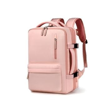 eCarla Vodootporni ruksak za kabinu 44x30x16/26 cm - Ružičasta