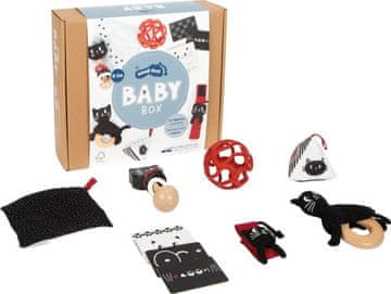 Small foot Baby Box 0–3 mjeseca - Set od 7 razvojnih igračaka za bebe