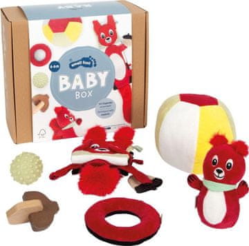Small foot Baby Box 4–6 mjeseci - set od 6 razvojnih igračaka za bebe