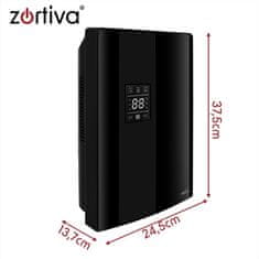 Ruhhy 2u1 odvlaživač i pročistač zraka s higrostatom i daljinskim upravljačem, 90W - Crna