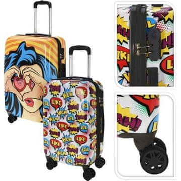 EXCELLENT Putni kofer KO-DG9001030 set od 2 komada na kotačima s pop art motivom