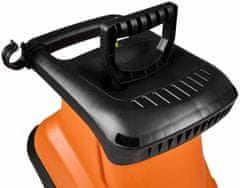 Nikcorp Električna sjeckalica za grane 3000W, 45mm promjer, 4500 min⁻¹, čelični noževi, IP24, 96.7 dB(A), 10.5 kg, za malč i kompost, siguran rad s potiskivačem, vreća za otpad uključena, učinkovito