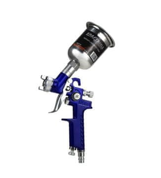 Nikcorp Precizni pištolj za bojanje 125 ml, profesionalni alat za lakiranje, dvosmjerna regulacija mlaza, mlaznica 0,8 mm, širina bojanja 160-230 mm, radni tlak 2,5-4 bar, potrošnja zraka 90-170 l/min, CE