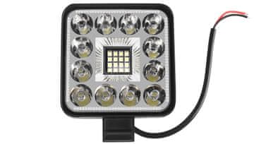 Nikcorp Kompaktna LED radna lampa 20W, 9000 lm, 6000K hladna bijela, IP65, aluminij/PC, 84x84x19 mm, za radionicu, terenske radove, popravak strojeva, 9-40V