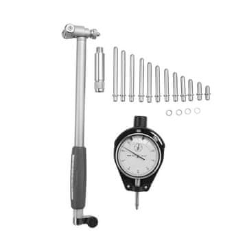 Nikcorp Mjerne čeljusti s analognim satom, precizni mjerni alat za dijagnostiku motora, raspon 50-160 mm, točnost 0.01 mm, čelik/aluminij, sklopivi dizajn, set s produžecima