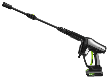 Nikcorp Mobilna visokotlačna podloška KD5373 na baterije 21V 3Ah 300W, 60 Bar, 3 l/min, bežična, crna, 1 kom, za čišćenje vrta, garaže, sloboda kretanja, podesiva mlaznica, filter