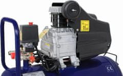 Nikcorp Uljni klipni kompresor 50L, 2.8 kW, 205 l/min, 8 bar, 230V, radionički, garažni, snažni, mobilni, s kotačima i ručkom, 2 manometra, presostat, ventil za kondenzat, čvrsta konstrukcija, za pneumatske