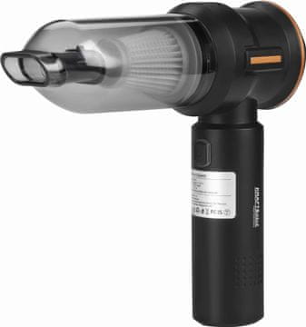 Nikcorp Akumulatorski usisavač 3u1, 100W, 6000mAh, HEPA filter, USB-C, crni, 0.2L, puhalo, pumpa, ABS plastika, za dom, ured, auto, prijenosni
