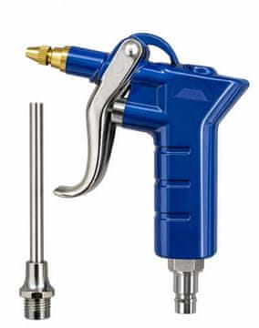 Nikcorp Pneumatski pištolj za puhanje KD5788, 1 komad, 20 cm, podesivi protok zraka, max. 8 bar, ergonomska ručka, brza spojka, produžetak, za radionice i servise
