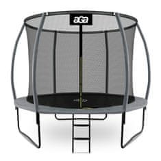 Aga SPORT EXCLUSIVE Trampolin 305 cm Siva + zaštitna mreža + ljestve