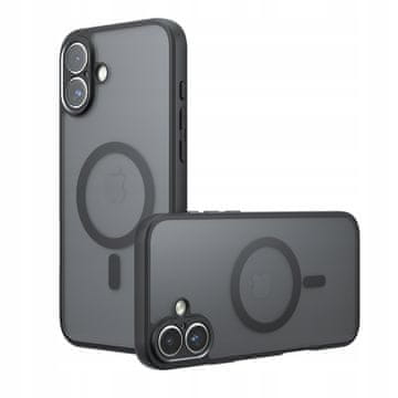 Futrola za iPhone 17 za MagSafe magnetska mat, prozirna, stražnja strana, futrola