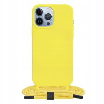Futrola s vezicom za iPhone 13 Pro Max - žuta
