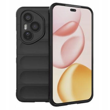 Futrola za Honor 400 Pro, crna, TPU, ojačani kutovi, zaštita od mikrovlakana
