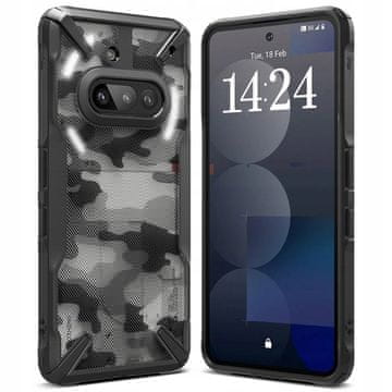 RINGKE maskica za Nothing Phone (3a), Fusion X Design, kameja, crna kamuflaža