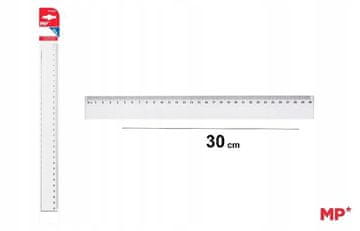 Plastično ravnalo 30 cm MP tvrdo
