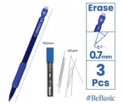 Omp BeBasic HB 0.7mm S009 mehanička olovka set od 3 olovke + stylus