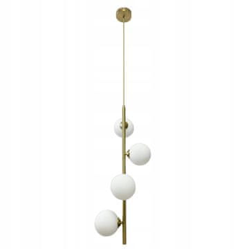 DE VISEĆA STROPNA SVJETILJKA LUSTERA KUGLICE ZLATNE MODERN Led 4*G9