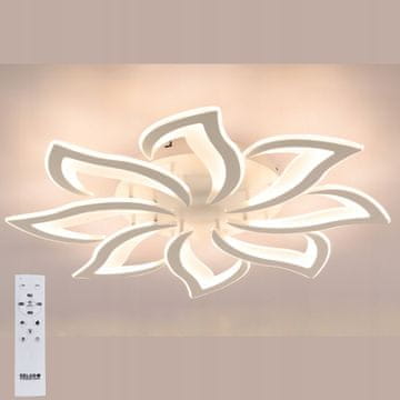 DE STROPNA SVJETILJKA VISEĆA LED LUSTERA + DALJINSKI UPRAVLJAČ 110W 83cm