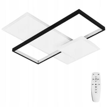 DE Crna moderna LED PLAFON viseća lampa za dnevni boravak PILOT 3 boje
